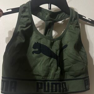 Puma Olive Green Sports Bra
